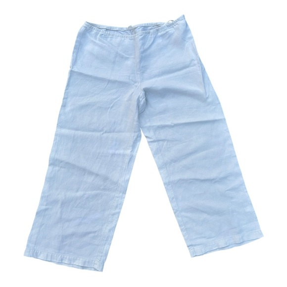 Eileen Fisher White Linen Pants Size Small - Picture 4 of 4